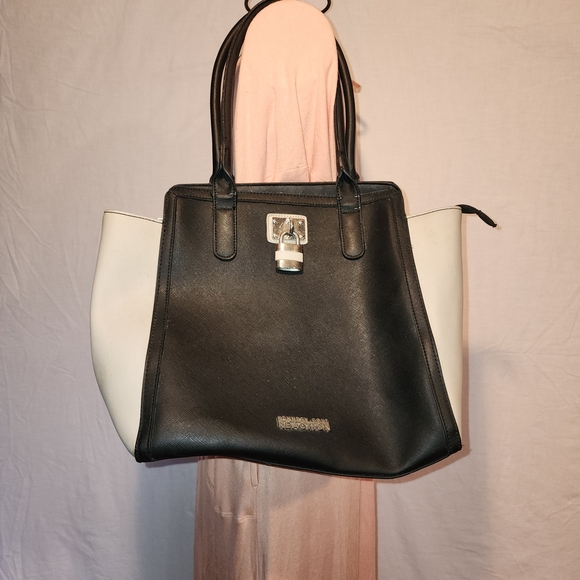 Kenneth Cole Reaction Black and White Women's Tote Bag - Picture 2 of 13
